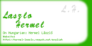 laszlo hermel business card